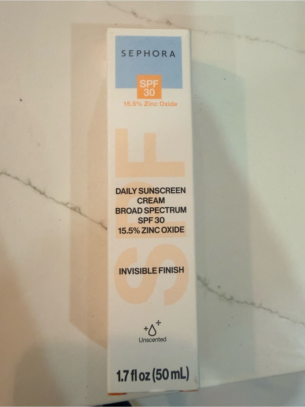 Sephora Daily Sunscreen Cream - White, Light Blue, Peach